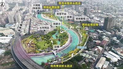 中市旱溪排水水環境改善工程　明年底完成